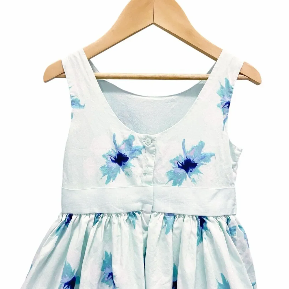 Janie and Jack Girls Sz 6 Floral Sleeveless Lined Spring Easter Dress Bow Twirl - Picture 5 of 12